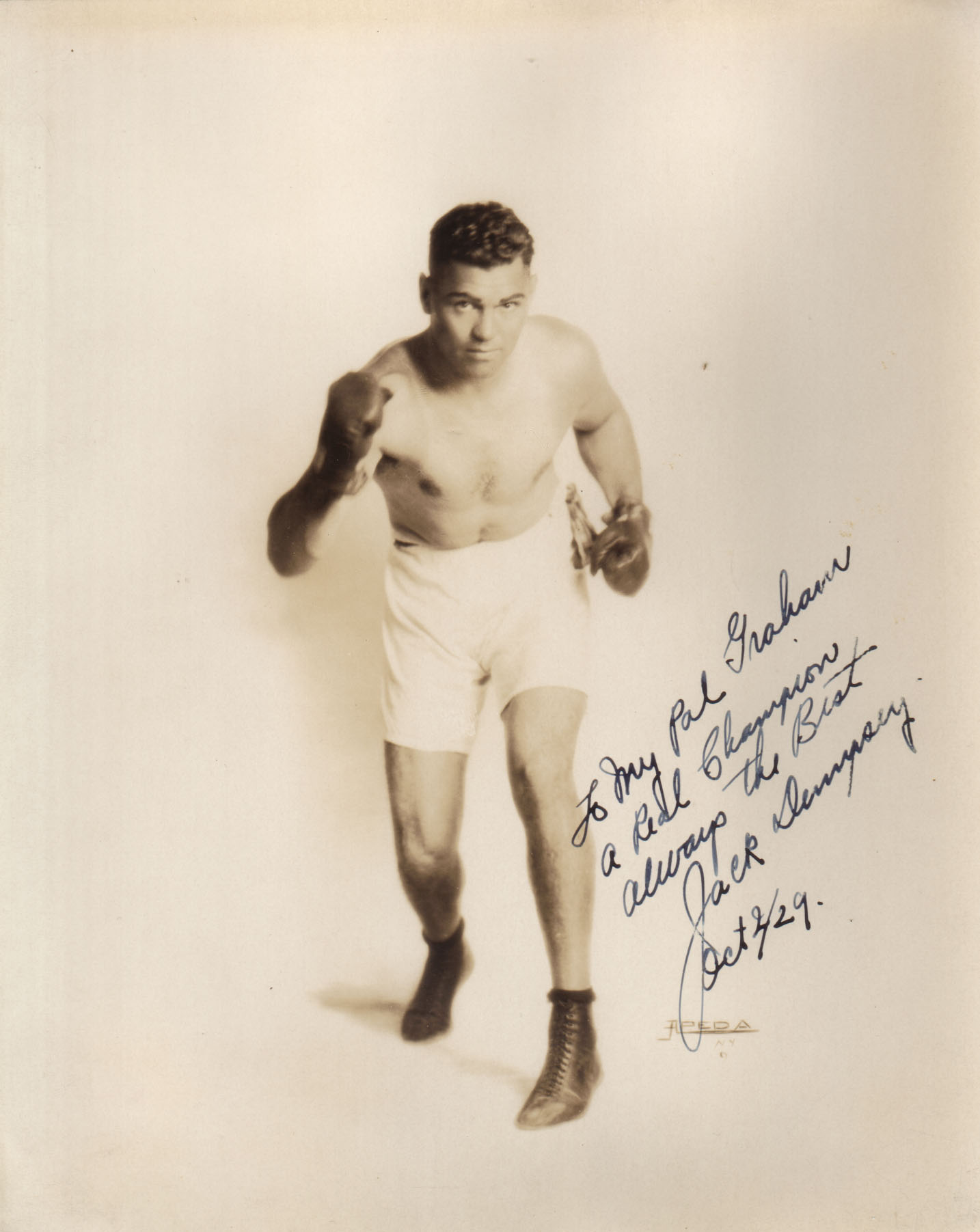 Jack Dempsey World Heavyweight Champion 1919